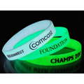 3/4" Glow in Dark Silicone Wristbands